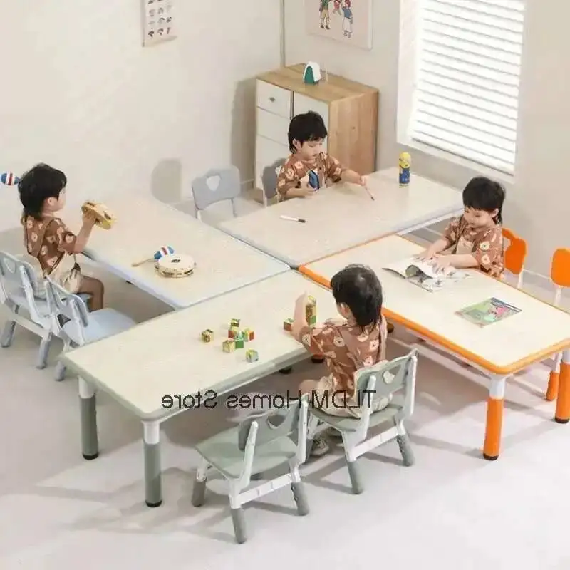 Set Haushalt Bildung Stuhl Kindergarten für Kinder Hebbare Rechteckige Spezielle Kunststoff Tisch Frühen Tisch und Spielzeug Schreibtische
