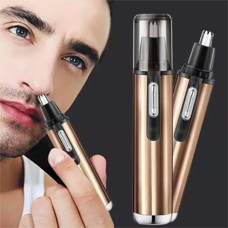 Electric Shaving Nose Ear Trimmer Safe Face Care Batteries Nose Hair Trimmer for Men Shaving Hair Removal Razor Beard