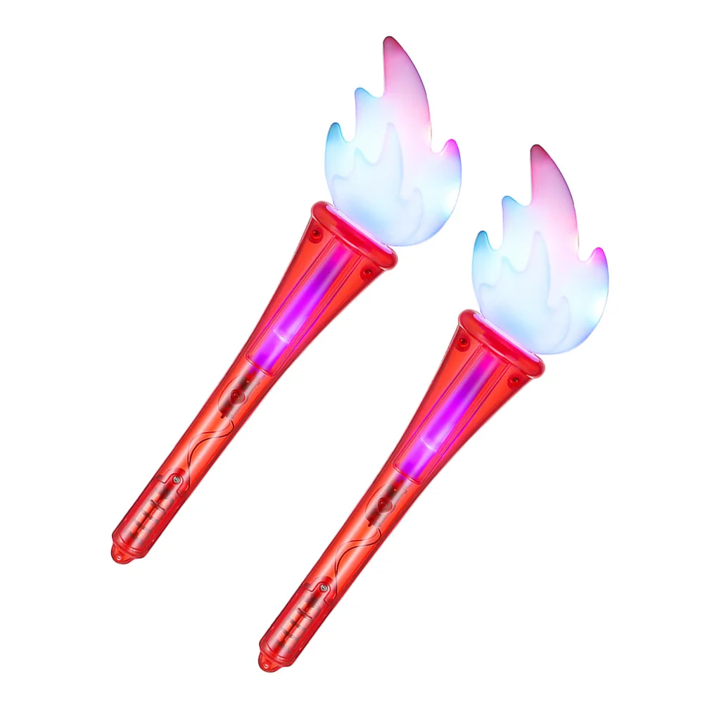

2pcs Light Up Wands Glow Torch Flashing Led Party Favors Birthday Concert Events Cheering Sticks Outdoor For Kids