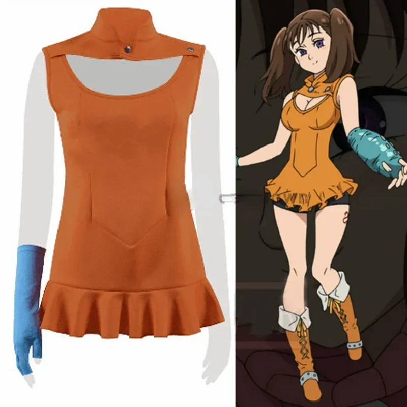 

Anime The Seven Deadly Sins Diane Cosplay Costume Serpent's Sin Party Christmas Halloween Dress For Women