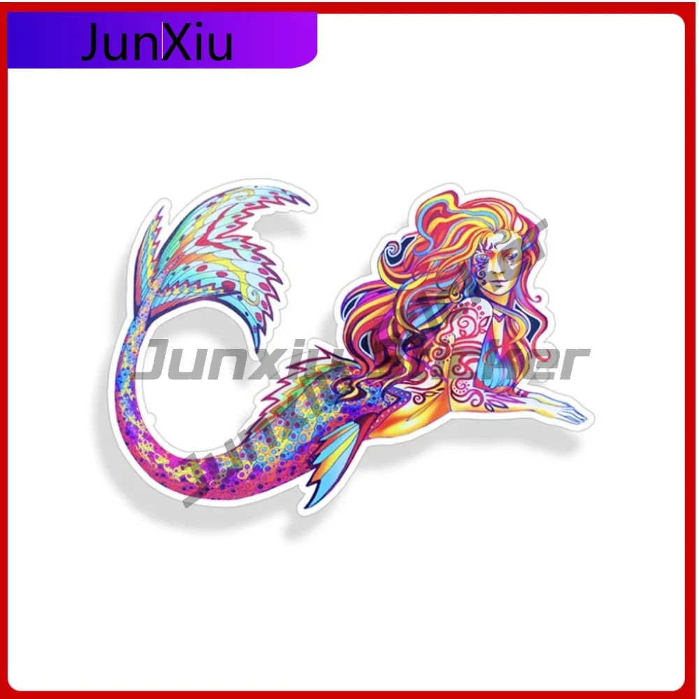 

Tribal Mermaid Sticker Beach Cup Cooler Vehicle Decal Cool Waterproof Vinyl Decoration Car Laptop Window Bumper