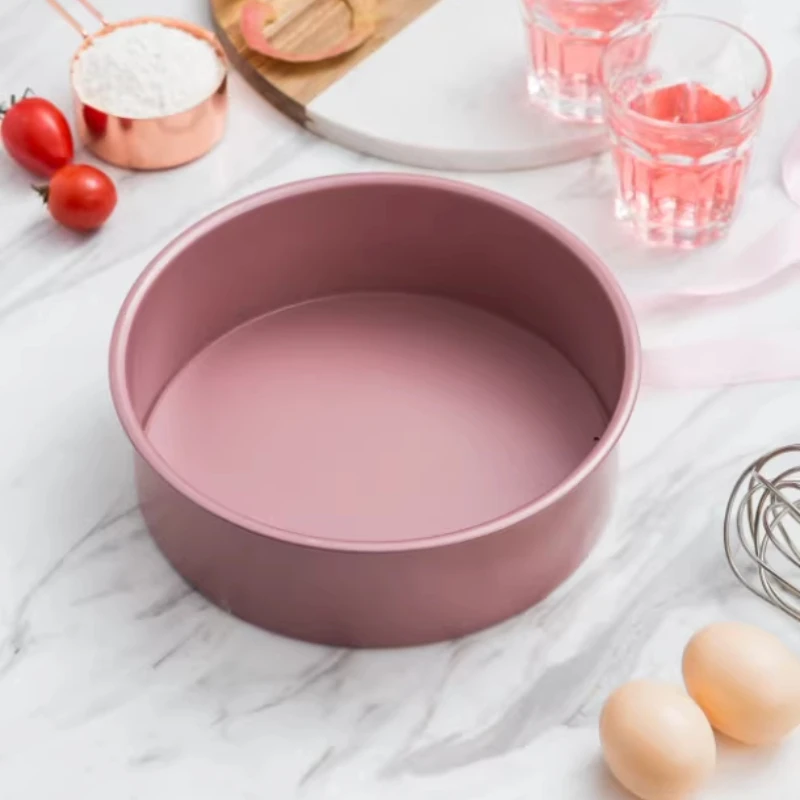 

LMM cake mold round baking household cheese cheese live bottom solid bottom steamed cake
