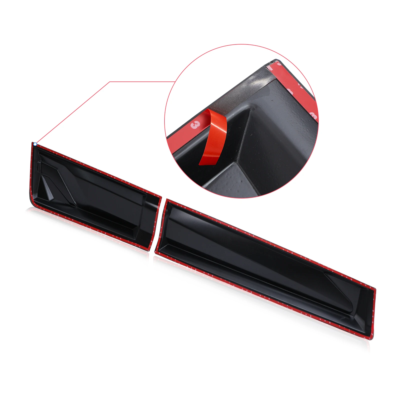 4PCS Door Side Body Cladding Sill Moulding Trims Bar Plate For Isuzu D-Max 2020 20212022 2023 2024 Car Double Cabin Accessories