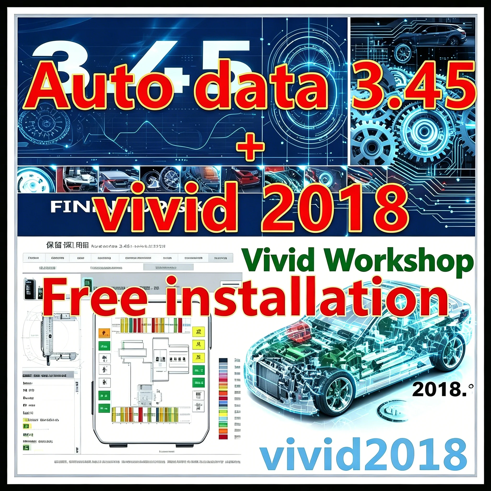 2026 Hot Vivid Workshop Data Atris-Stakis Technik 2018.01V Multi languages Polish Spanish+ AutoData latest 3.45 Car Software