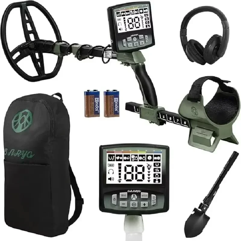 

Brand New Professional Metal Detector for Adults - 12" IP68 Waterproof Search Coil with LCD Backlight, 5 Modes Gold Detector, Ad