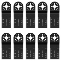 10pcs Multitool Renovator Saw Blade HCS Oscillating Saw Blades Power Tool Fast Cut Swing Blades for Metal Wood Plastic Cutting