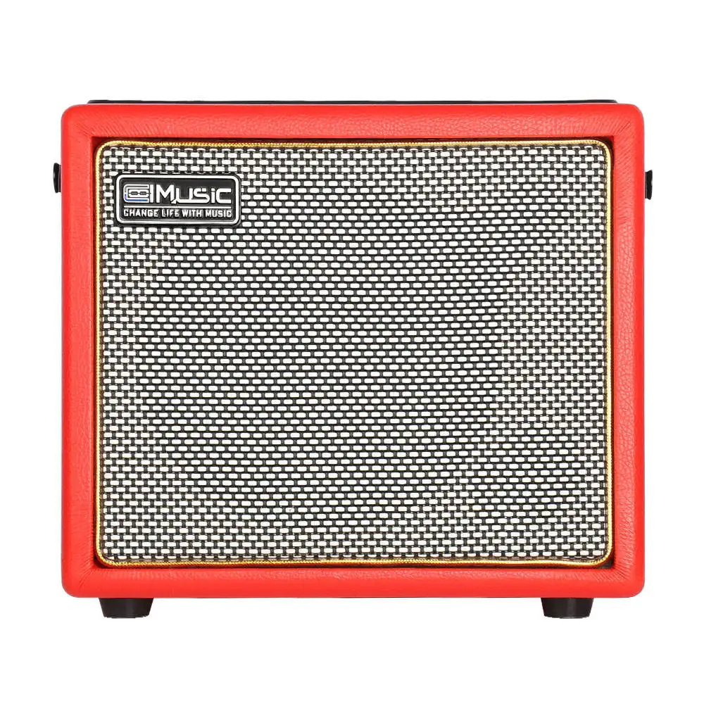 Coolmusic-Mini Acoustic AMP Speaker, Electric Guitar Amplifier, Live Broadcast Headphone, Bluetooth, 10400mAh, Built-in Battery