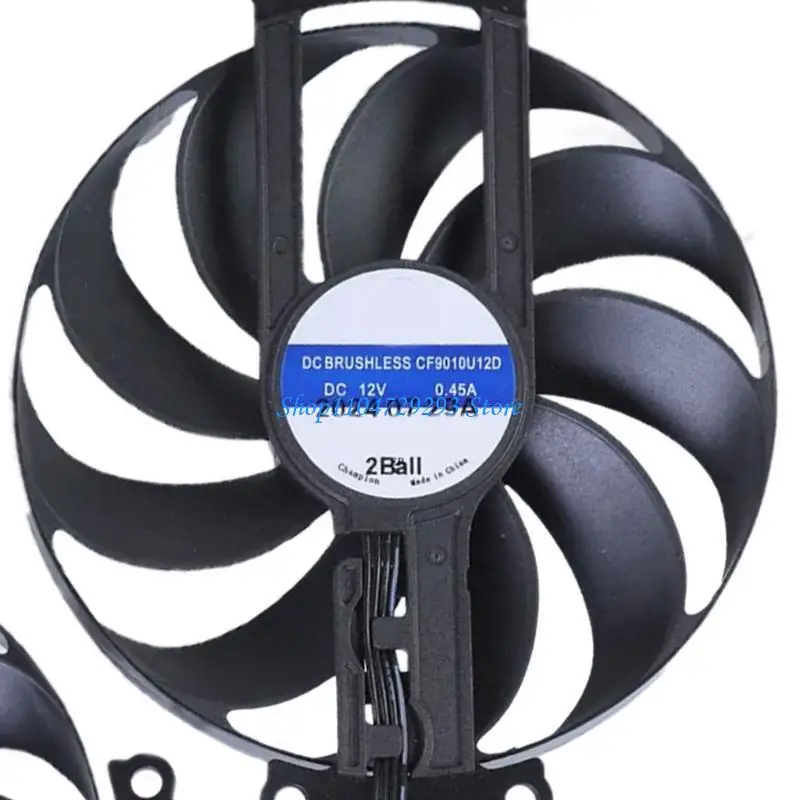 Y2GD 90 mm 6pin CF9010U12D DC12V 0.45A Ventilador GPU para RX6600 6600XT 6700XT Ventilador tarjeta gráfica