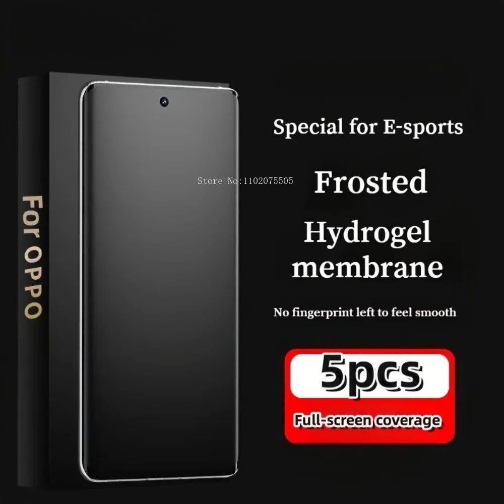

5Pcs Matte Hydrogel Film Screen Protectors for OPPO Reno 14F 13 Pro 14 Pro 11F Fingerprint-Proof Soft Film Reno 10/9 Pro+ 12F 8T