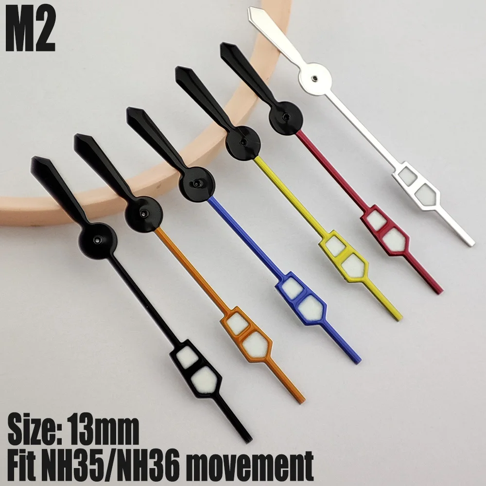 Watch Hands NH35/NH36 Hands Green Light Emitting Pointer NH35 Second Hands Watch Accessories Suitable For NH35/NH36 Movement m2