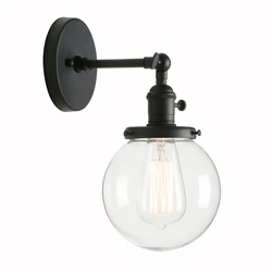 Permo-Lámpara de pared Vintage de 5,9 pulgadas, candelabro de cristal moderno, accesorios de luces de pared, luminaria para Loft, lámpara de espejo de mesita de noche, luces de escalera