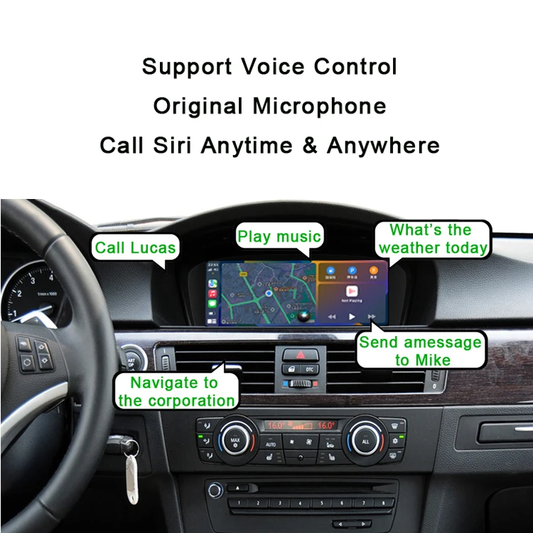 Carplay أندرويد السيارات مشغل وسائط متعددة ل F01 F02 F10 F11 F26 F70 F71 E25 E60 E84 E92 CIC Carplay وحدة
