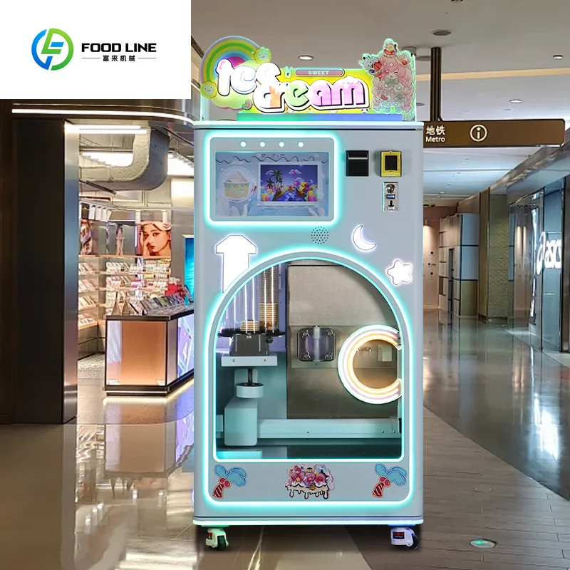 Máquina expendedora de helados con exprimidor de servicio suave Sbow de 3 sabores pequeños italianos de Myanmar con monedas a la venta Filipinas