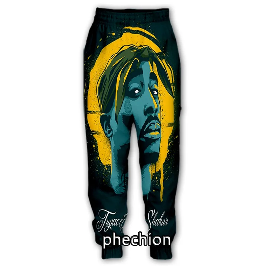 

phechion New Men/Women Tupac 3D Printed Casual Streetwear Men Loose Sporting Long Trousers K193