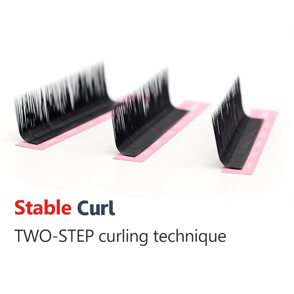 10 Stück Qeelasee 0.03/0.07/0.10 M/LC/L+/LD/L Curl Falsche Wimpernverlängerungen aus Nerzmaterial, Schwarz, Gemischte Tray-Packung für Make-up-Wimpern – Detail 6