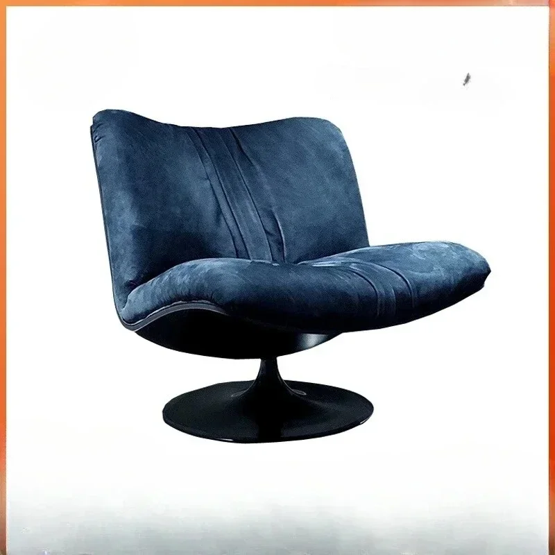 

Итальянский легкий роскошный дизайнерский диван-кресло, современный матовый кожаный повседневный одиночный стул для гостиной