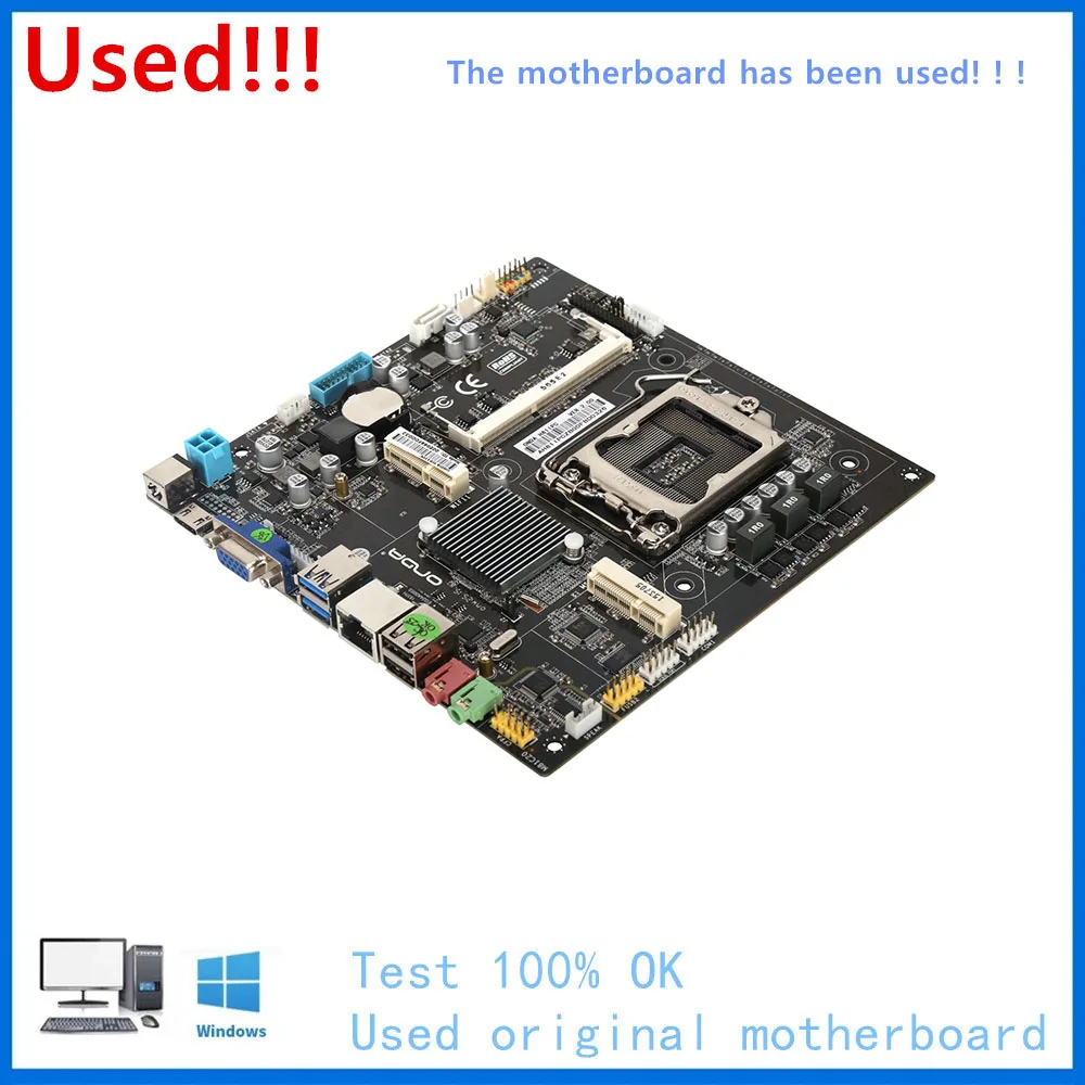 Imagem -03 - para Onda H81 Ipc Mini Itx dc 19v 7a Computador Usb3.0 Sataiii Placa Mãe Lga 1150 Ddr3 H81 Desktop Mainboard Usado