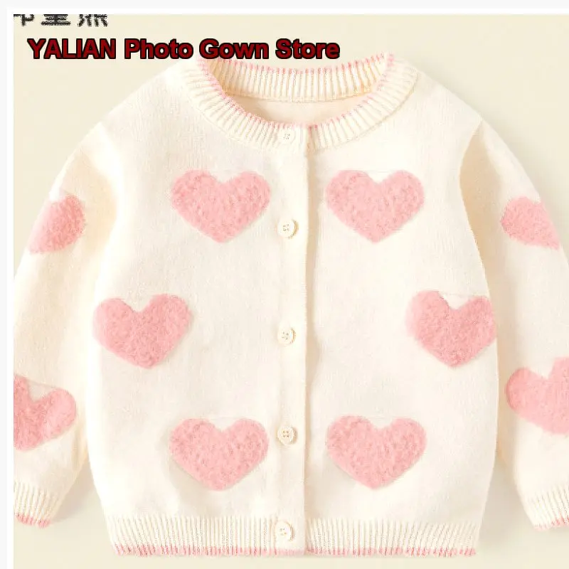 Girls Autumn Spring Knit Jacket Baby Girls Stylish Knit Top