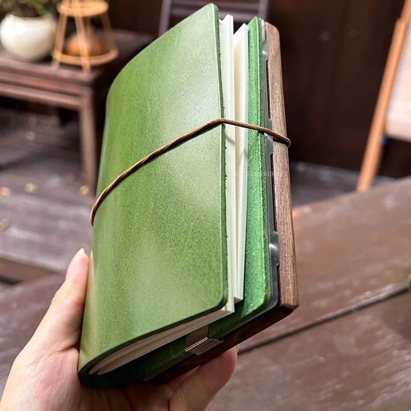 صندوق سحري صغير محمول للسفر بألوان مائية من الجلد مجموعة دفاتر ملاحظات فنية للطلاب في الهواء الطلق لوازم الرسم