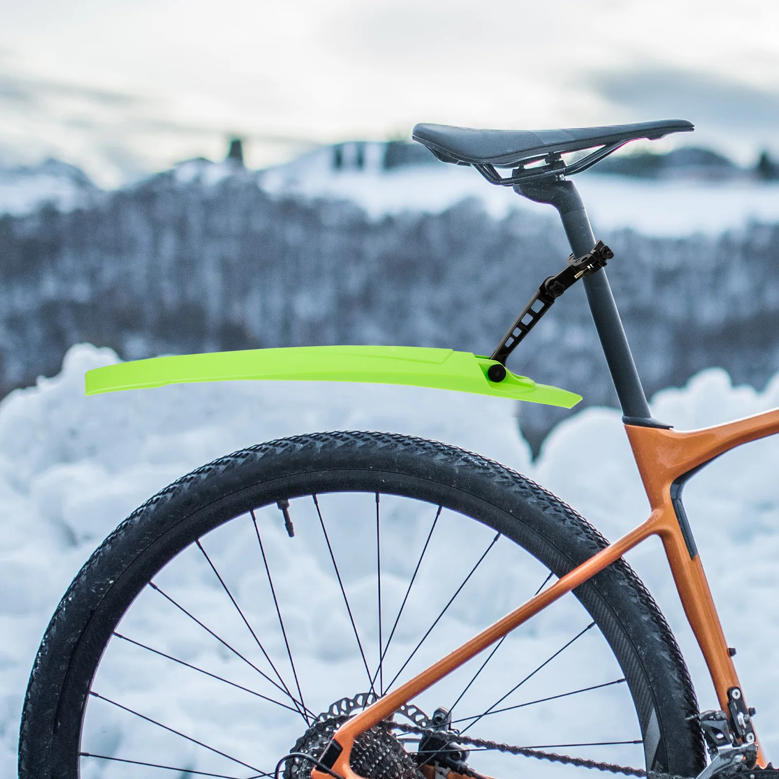 

1 Set Mountain Bike Mudguard Front Rear Wheel Sturdy Cycling Mudguards Outdoor Bike Protection Anti-Splashing Practical Road