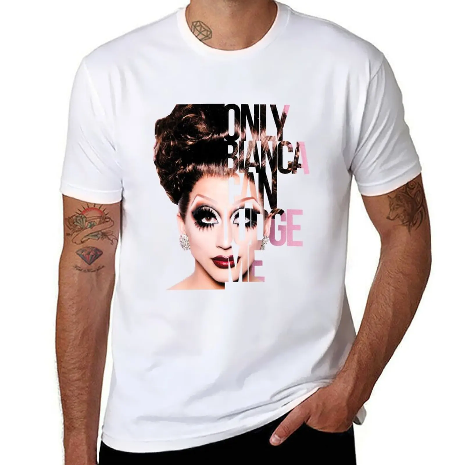 

Only Bianca can judge me T-Shirt gifts for boyfriend boys whites customs plus size clothes Men's clothing