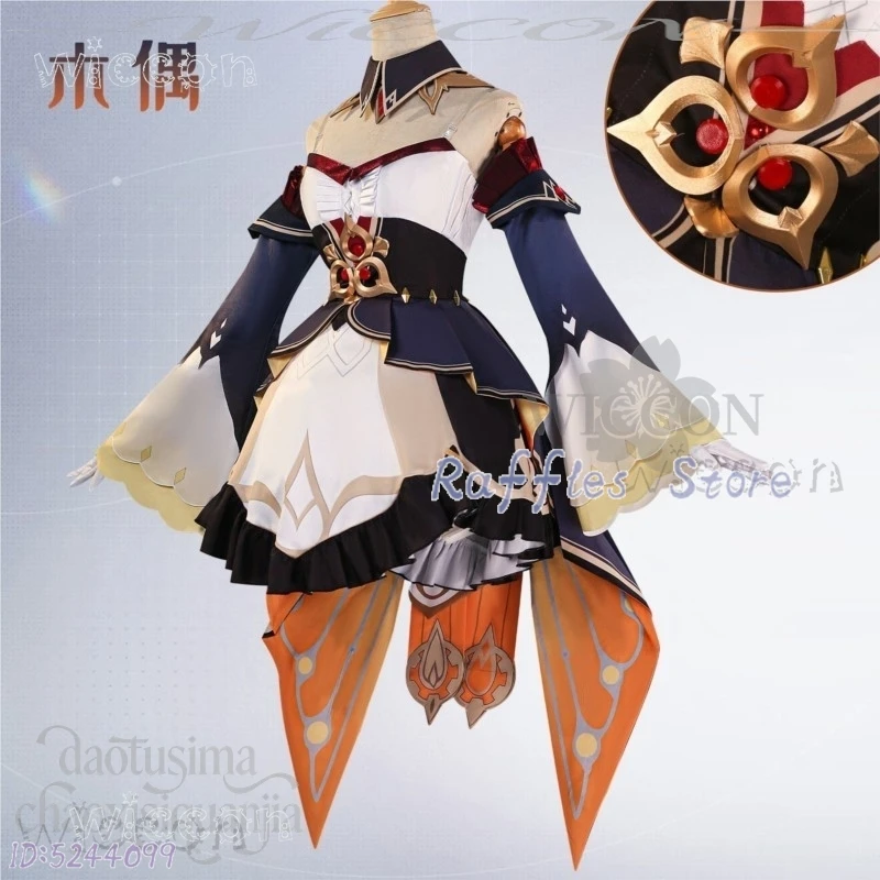 

Adult Carnival Costumes Marionette Sandrone Cosplay Anime Game Genshin Impact Costume Classical Lolita off-shoulder Retro