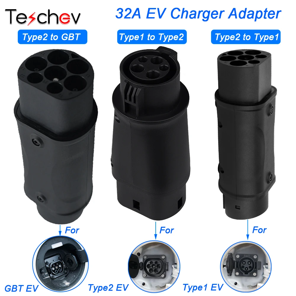 IEC62196-2 Type 2 to SAE J1772 Type 1 EV Adapter Charging Station Connector SAE J1772 Type 1 to Tesla For Tesla Model Y 