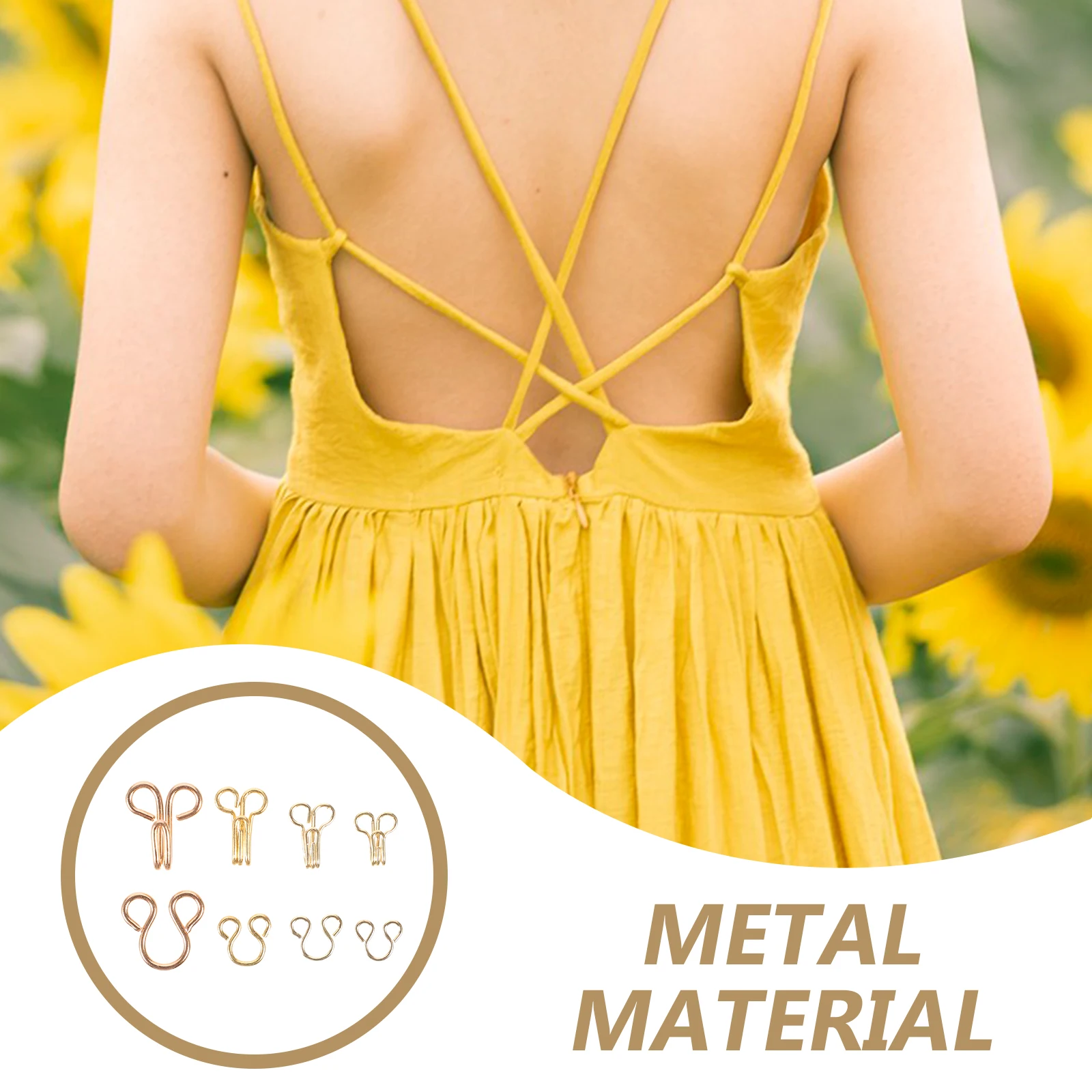 

Clothing Rivets Metal Sewing Hooks For Bra Dress Diy Garment Repair Hidden Clasp Buckles