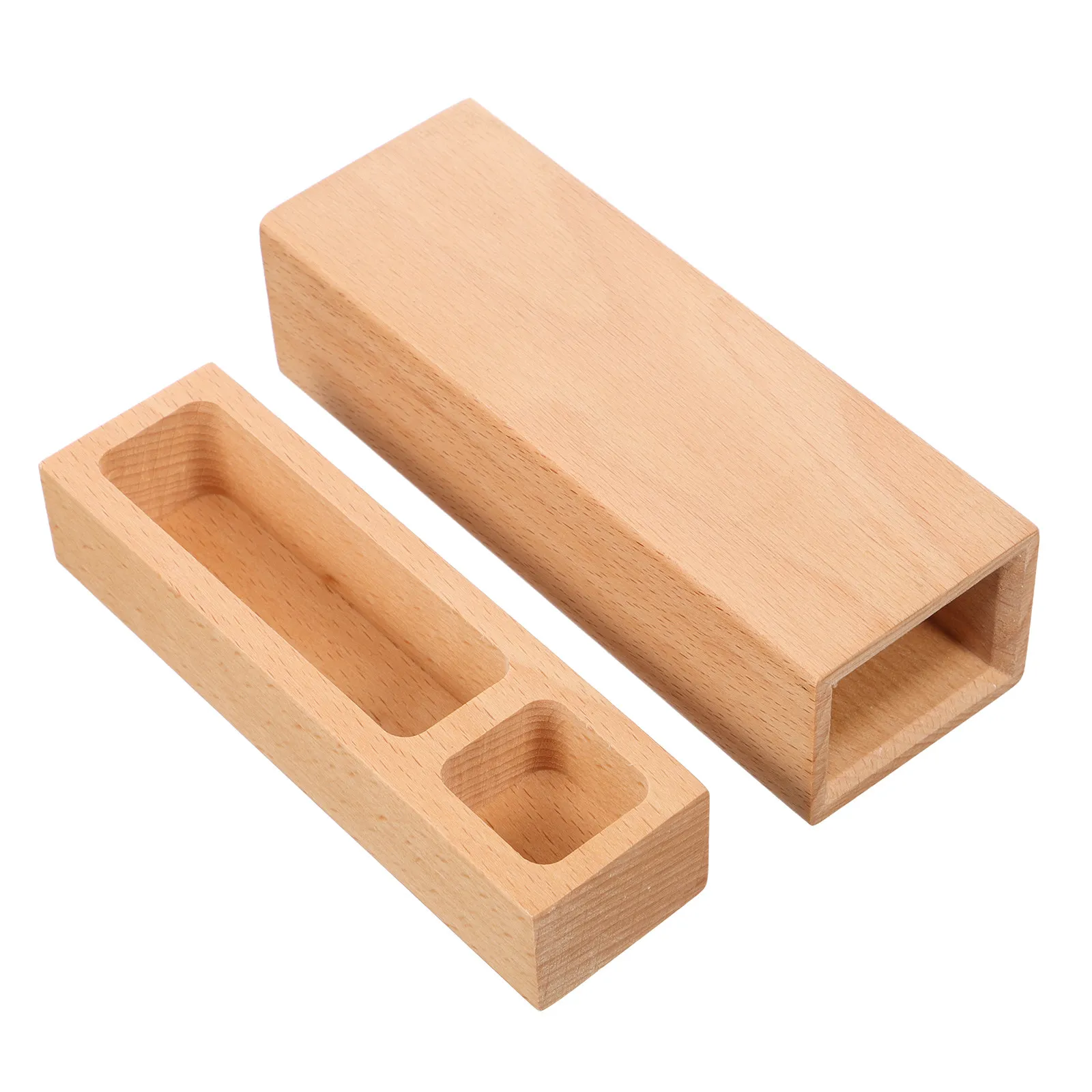 Sliding Lid Wood Storage Box for DIY Craft Stamps Medal Display Badge Organizer Small Decorative Box Craft Supplies Organizer