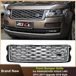 ROVCE New Style Front Bumper Upper Mesh Grills For Land Rover Range Rover Vogue L405 2013-2017 Upgrade to 2018-2022 Style