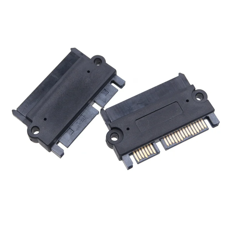 SATA 22PIN ตัวแปลงชายหญิงซาต้า 7+15 พินข้อมูลอะแดปเตอร์ขยายฮาร์ดไดรฟ์ฮาร์ดดิสก์ตัวเชื่อมต่อ