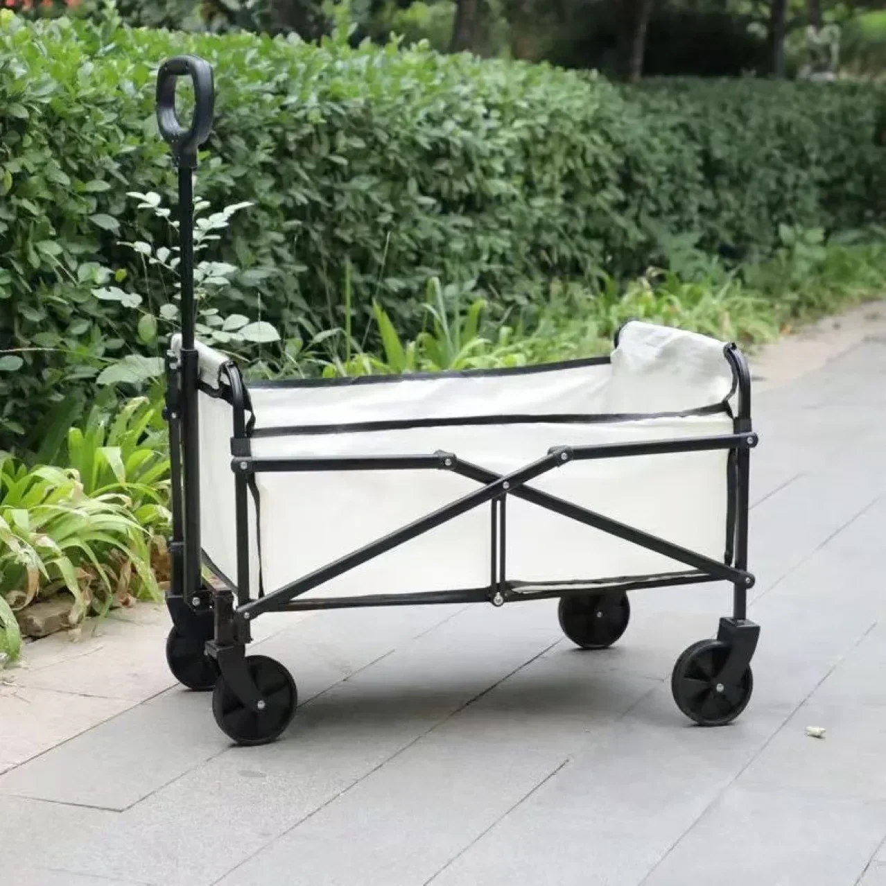 Outdoor camping cart, camping trailer, foldable stall, small cart, hand pulled travel camping picnic cart