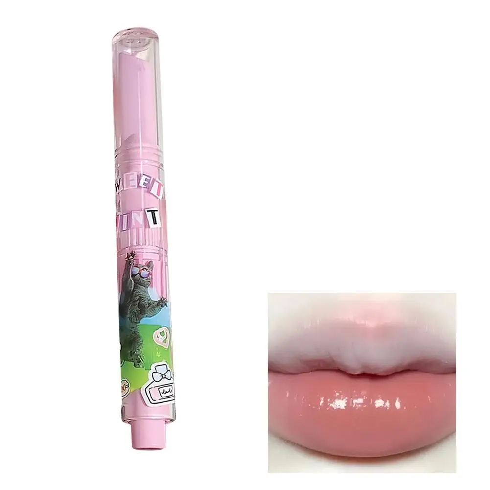 Pintalabios con efecto espejo y brillo, tinte labial de larga duración, hidratante, forma de corazón, lápiz labial sólido, maquillaje cosmético