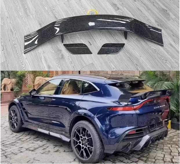 

For Aston Martin DBX 2020 2021 2022 2023 Real Forged Carbon Fiber Car Rear Wing Trunk Lip Spoiler