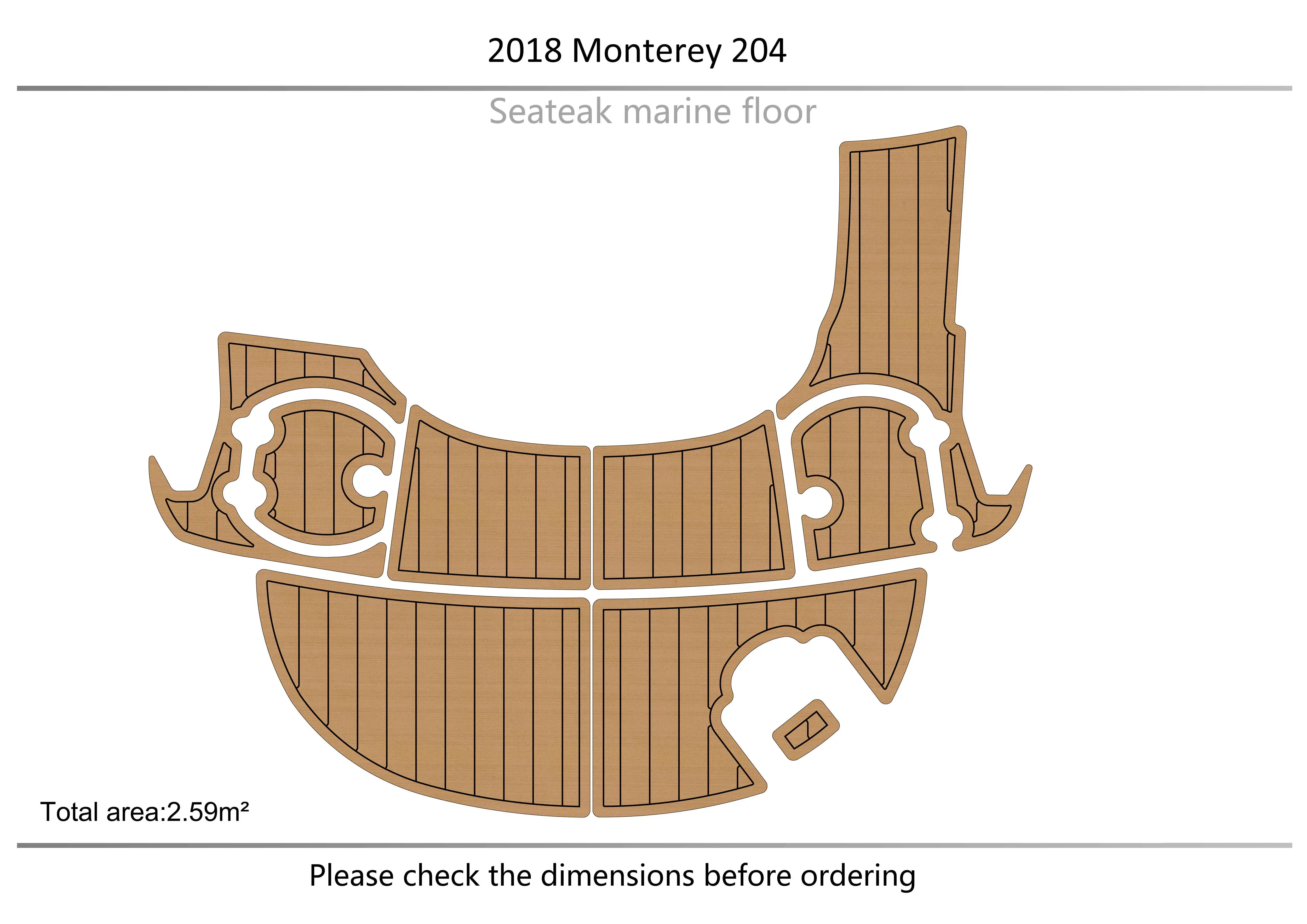 

2018 Monterey 204 Swimming platform 1/4" 6mm EVA fAUX carpet Water Ski Yacht Fishing Boat Non-slip mat floor