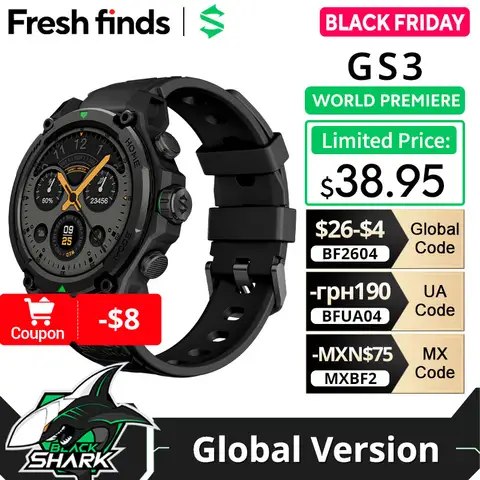 [월드 프리미어]Blackshark GS3 스마트 워치 글로벌 버전 1.43