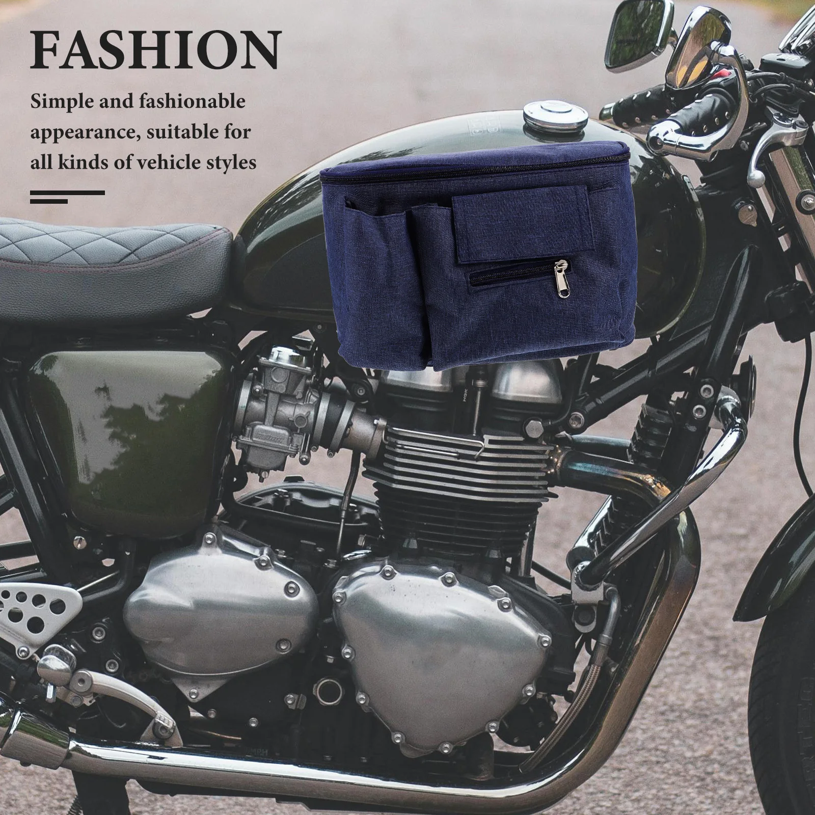 

Motorcycle Zippered Storage Large Capacity Waterproof Hanging Organizer For Car Backrest Saddle Outdoor Adventures Tool For