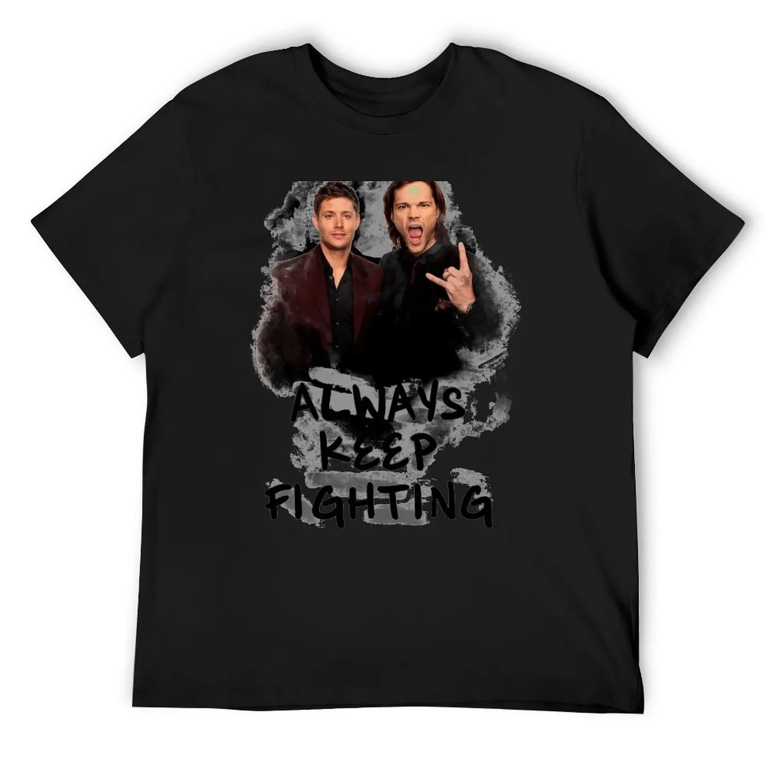 

Always Keep Fighting - Winchester Brothers T-Shirt plain Funny t-shirts aesthetic clothes men t shirts high quality