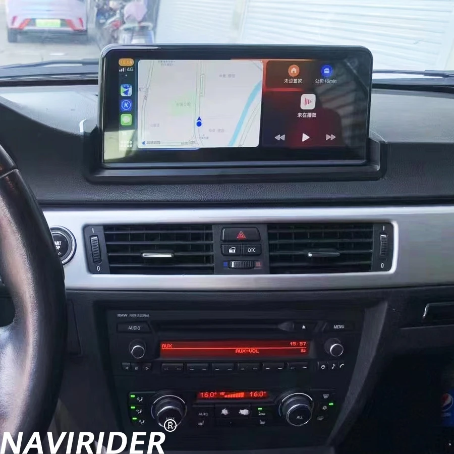 10.25 polegadas para bmw série 3 e90 e91 e92 e93 2005-2012 ccc cic android 15 navegação gps reprodutor multimídia tela de toque carplay