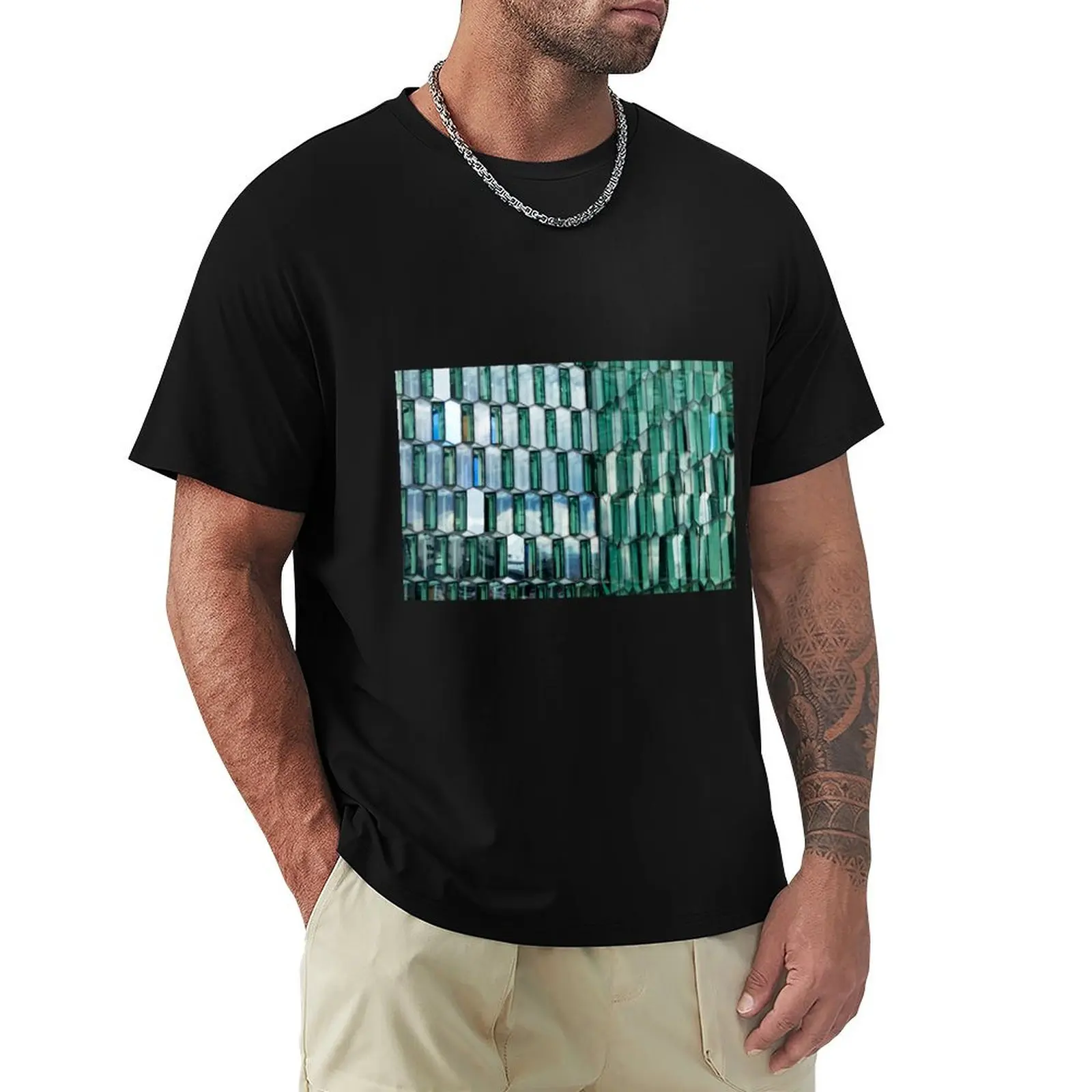 Facade detail of Harpa Concert Hall in Reykjavik T-Shirt Christmas Theme Tee Top