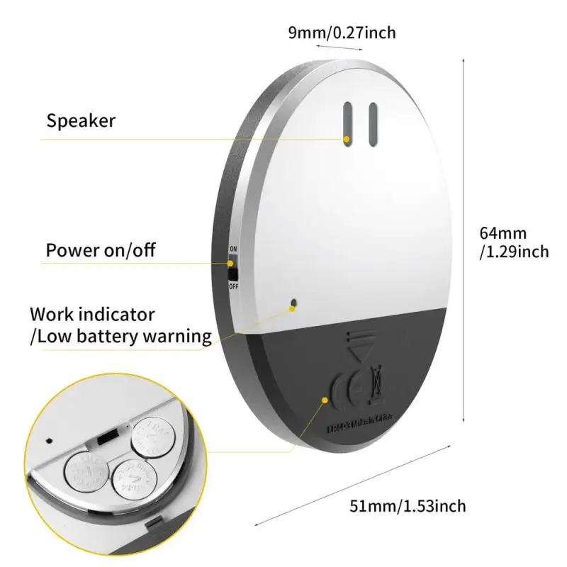 130DB การสั่นสะเทือน ALARM SENSOR Detector Doberman Security ประตูหน้าต่างการสั่นสะเทือนสําหรับคําเตือนขโมย Intruder Home Security