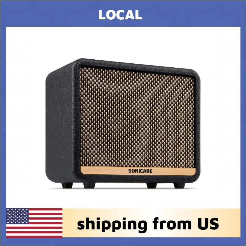 SONICAKE Local Guitar Amplifier Digital Dual Mode Guitar Practice Amplifier 10W BT with 100 Preset 99 Drummer for Electric Guitar APP Control shipping from US