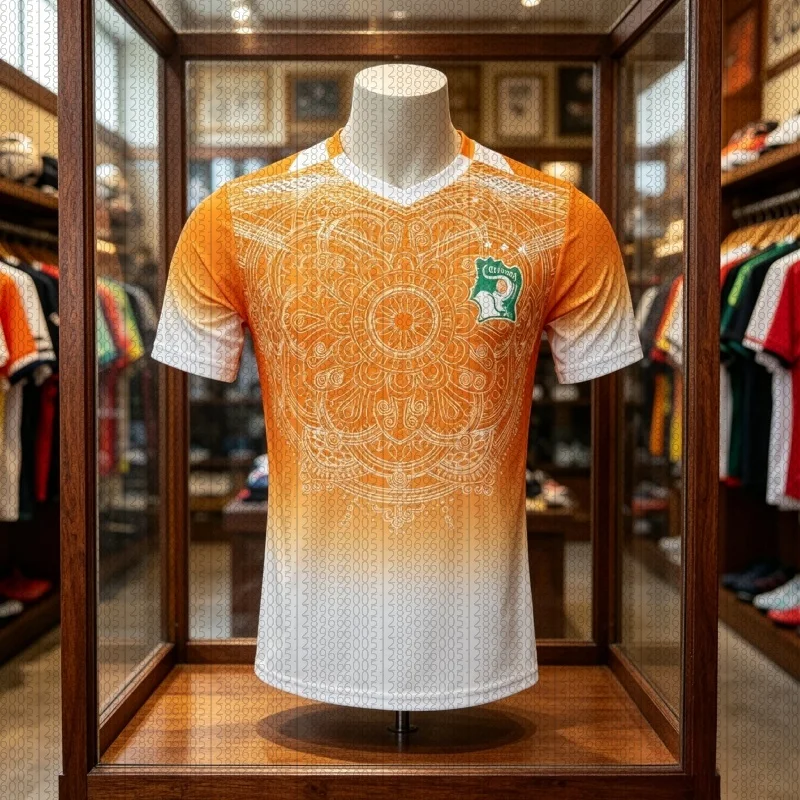 2026 Men Ivory Coast Soccer Jersey Pattern Elephant Crest Football Shirt Fan Jersey Game Day Streetwear Family Parent-child Top