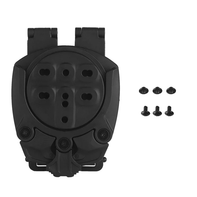 Gun Holster Adapter 360 Degree Revolve Hunting Pistol Base Mounting Modular Airsoft Shooting Holster Accessories