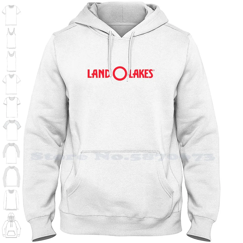 Land OLakes logotipo moletom gráfico, capuz de alta qualidade, 100% algodão, novo
