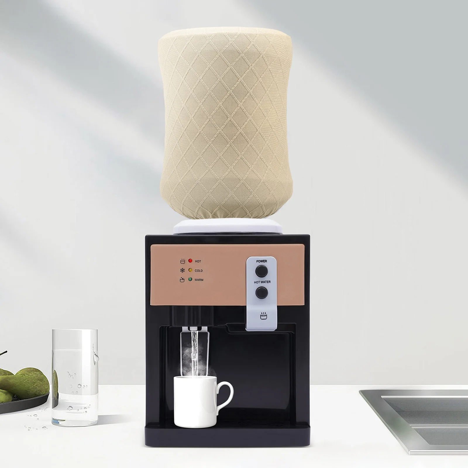 Water Bucket Cover Reusable Elastic Top Opening Washable For 5 Gallon Jug Home Use Dust-Proof Container Protector Sleeve