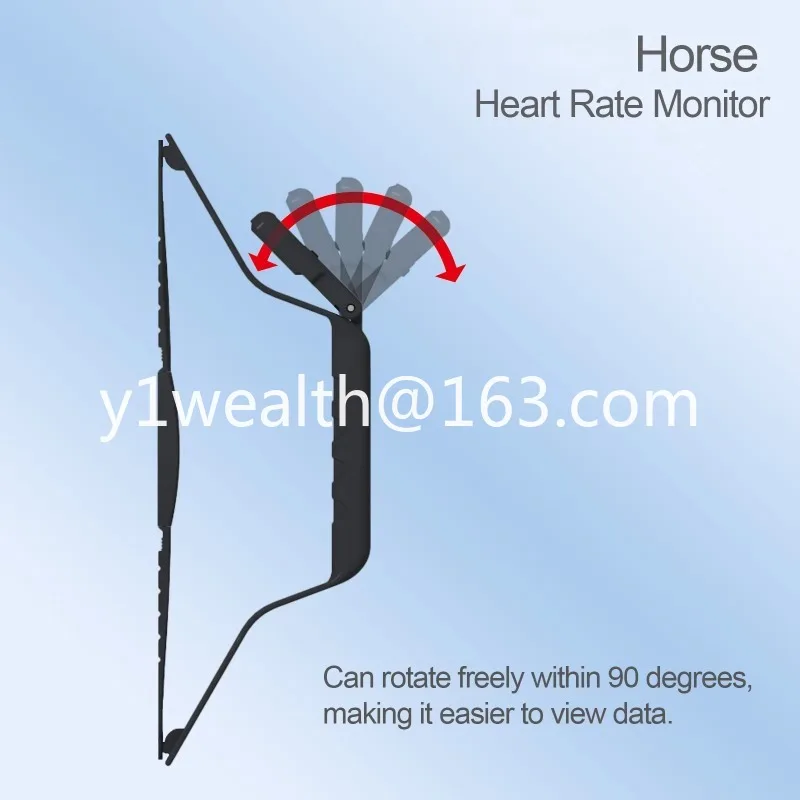 KYTO2596 Horse Heart Rate Sensor Monitor Rapid Measurement with Backlight LCD Water Proof High Accuracy Adjusted Display Angle