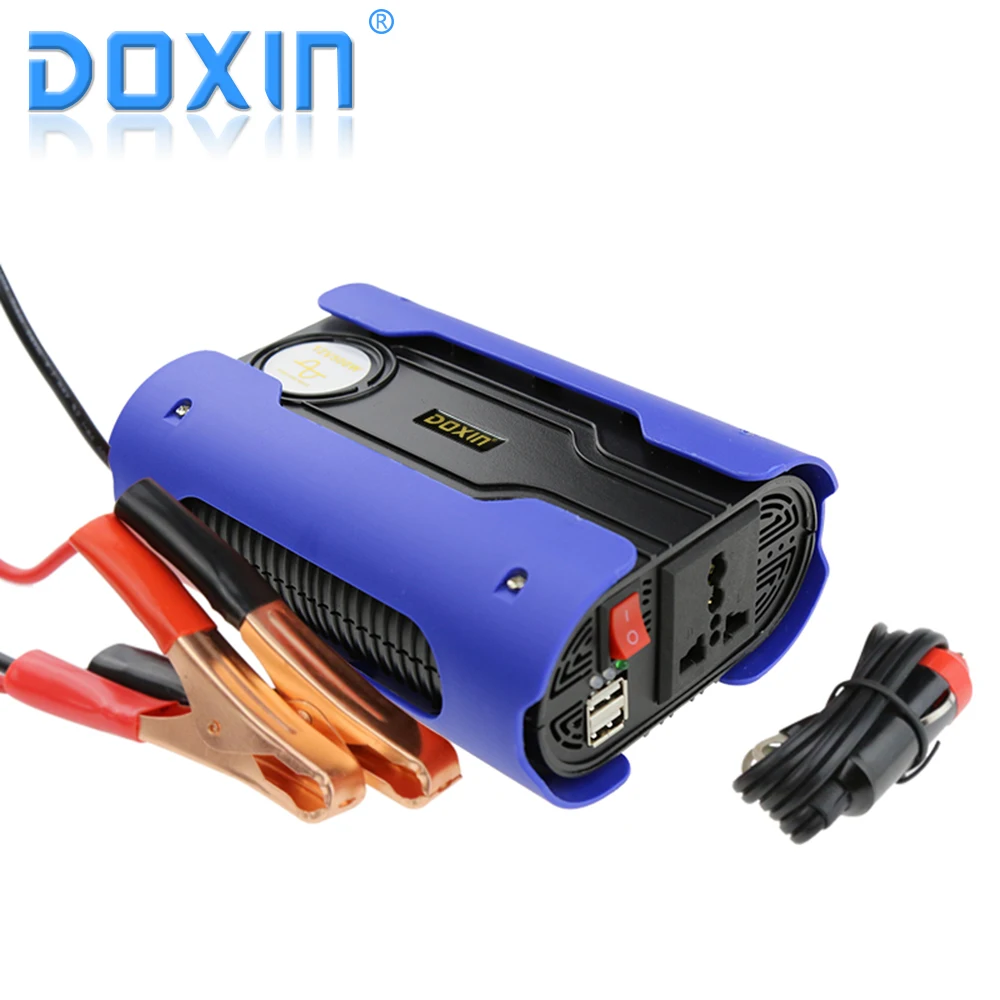 

Car Pure Sine Wave Power Inverter DC 12v To AC 110V 500W Peak 1000W Portable with Dual USB Voltage Inverter Transformer