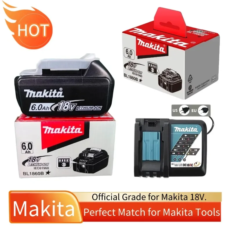 

Essential Workshop Power: Аккумулятор Makita 18 В, 6 Ач , Необходимая батарея Makita 18 В для любителей DIY, мощность всех ваших инструментов 18 В