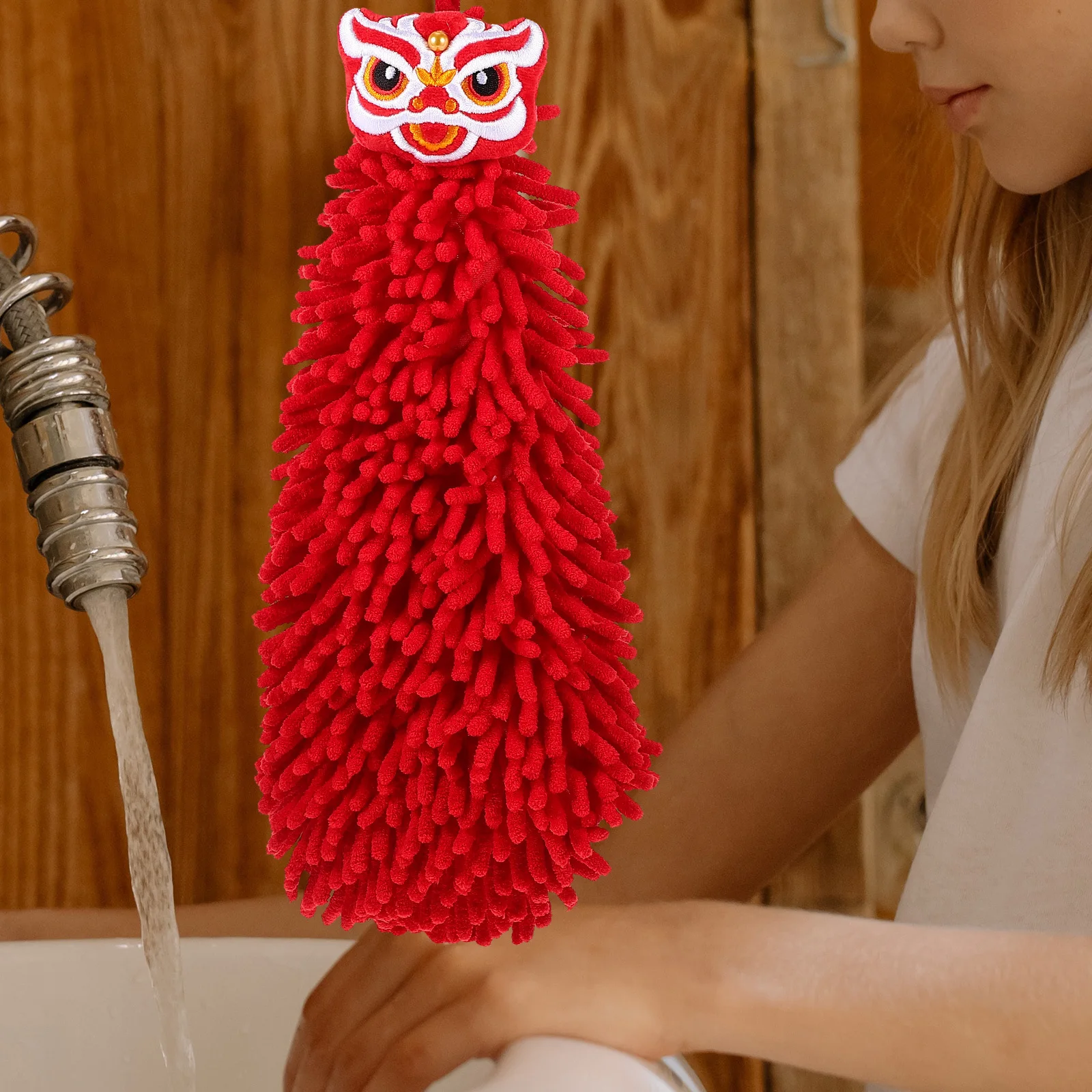 1 قطعة الشنيل اليد التجفيف السريع ماصة معلقة المطبخ الحمام منشفة مرنة قابل للغسل قابلة لإعادة الاستخدام الكرة منشفة المنزل مجموعة #3